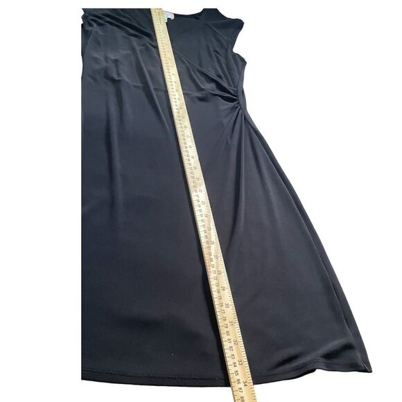 Ann Taylor black rayon Blend cap Sleeve Dress size 6p - Picture 3 of 5